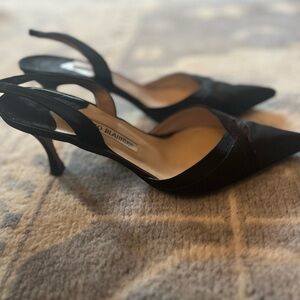 Manolo Blahnik slingback heels size 38.5